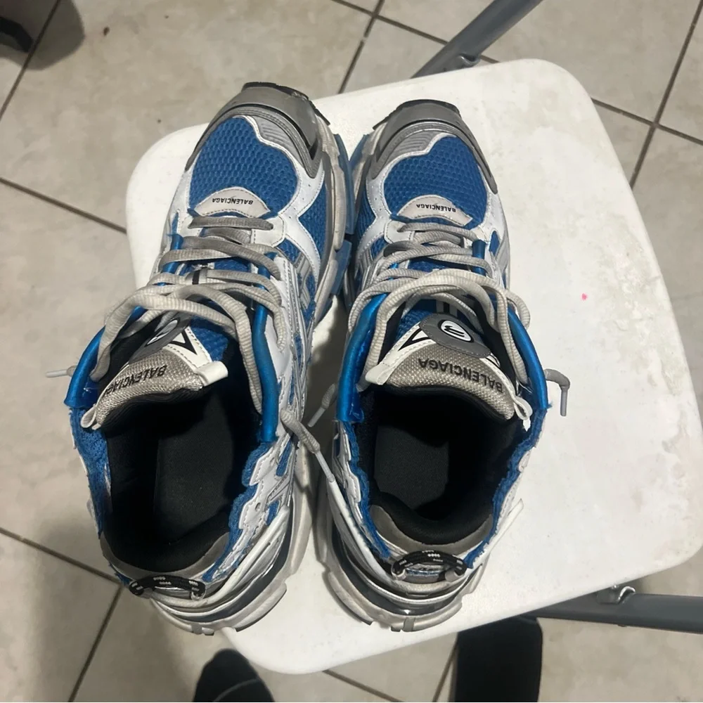 Balenciaga Kids Blue and White Sneakers - Picture 5 of 5